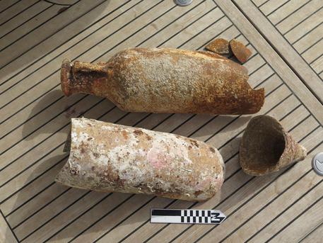 Ancient Roman ship laden with wine jars discovered off Sicily