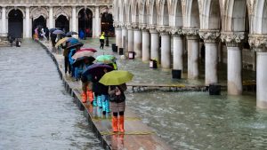 Venice floaded during acqua alta