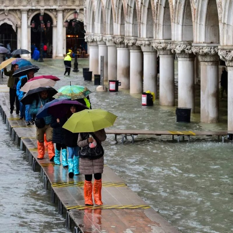 Venice floaded during acqua alta