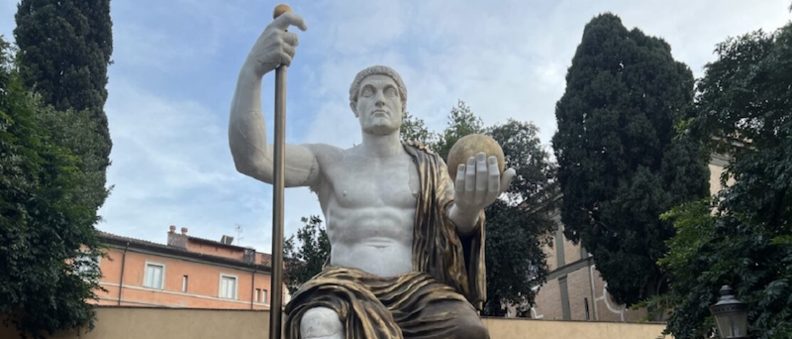 PU used in reconstruction of giant statue of ancient Rome’s Emperor Constantine